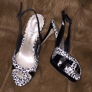 White House Black Market Cheetah Print Heels